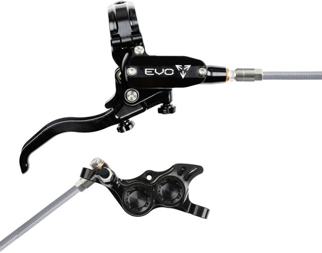 Hope EVO TR4 Disc Brake/Lever Right Post 4-Piston Braided Black 1