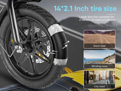 SAMEBIKE YINYU14 250W Compact Folding E-Bike-55+Nm Daily Commuting All Terrain E-Bike