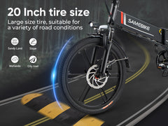 SAMEBIKE 20LVXD30-II 250W Folding Electric Bike-Fast, convenient, lightweight, multifunctional