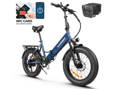 SAMEBIKE LOTDM200-II Fat Tire Electric Mountain Bike-70+Nm Powerful E-Bike With Smart NFC Key