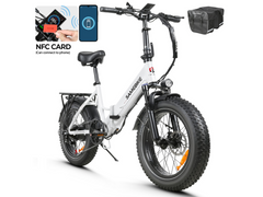 SAMEBIKE LOTDM200-II Fat Tire Electric Mountain Bike-70+Nm Powerful E-Bike With Smart NFC Key