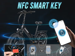 SAMEBIKE LOTDM200-II Fat Tire Electric Mountain Bike-70+Nm Powerful E-Bike With Smart NFC Key