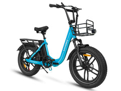 SAMEBIKE C05 Pro Step-through Folding E-Bike-55+Nm Step-Thru Foldable Fat Tire E-Bike