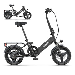 HILLMILES Mile 1 E-bike da 14" con telaio basso per donne Motore 250W Batteria 36V 10.4Ah