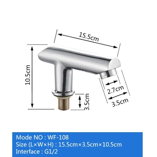 Vagsure Cold Water Copper Massage Bathtub Faucet Bathroom