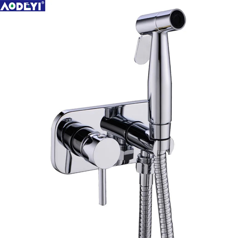 Brass Toilet Bidet Spray Handheld Cleaning Diaper Cold