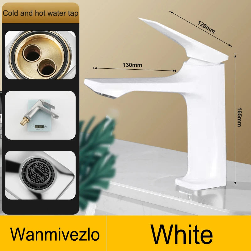 Wanmivezlo Modern Bathroom Sink Faucet Handle Deck Mounted