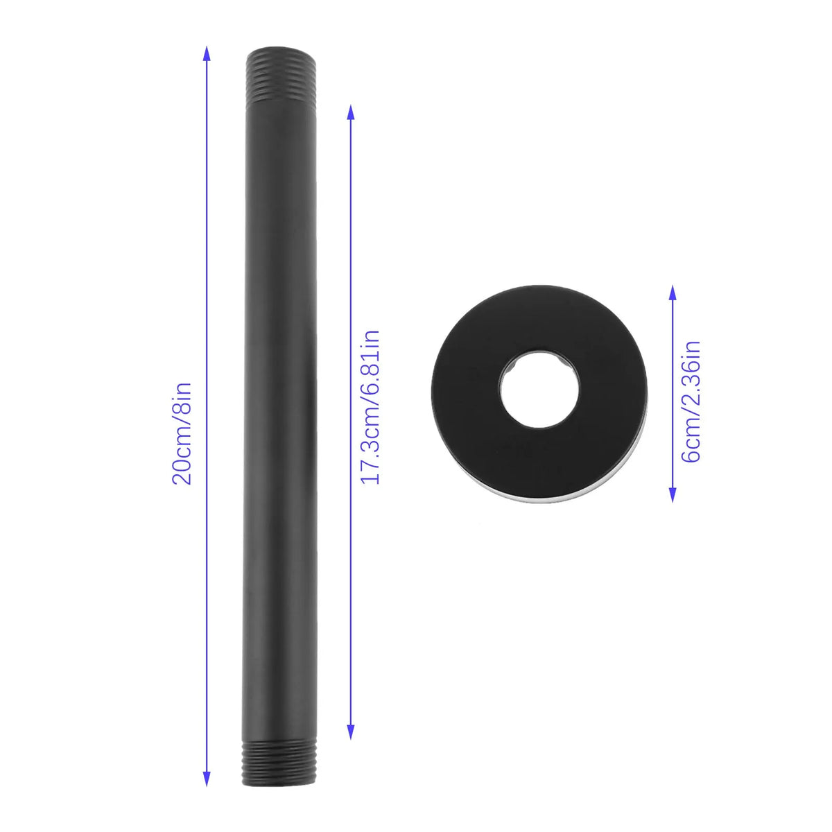 1pc Shower Arm Flange Ceiling Mount Rain Shower