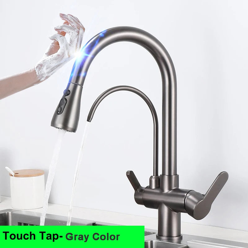 White Touch On Filter Faucets Ways Cold Pure