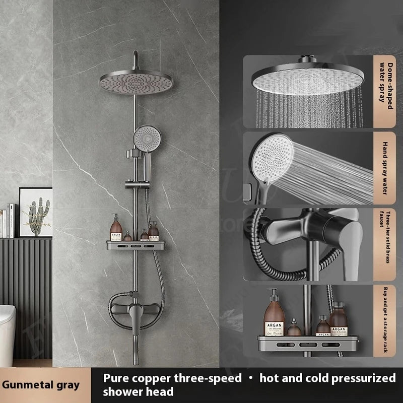 Pressure Water Massage Shower Water Saving Shower System