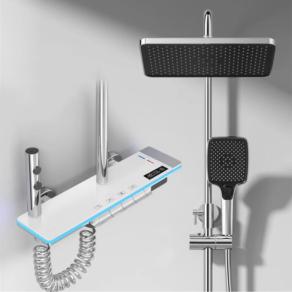 Oxg Brass Bathroom Faucet Thermostatic Shower Faucet Digital