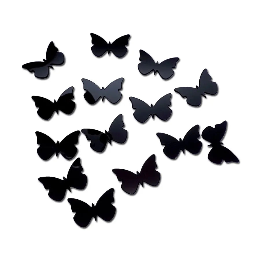 100pcs Small Butterflies Wall Mirror Sticker 3d Acrylic