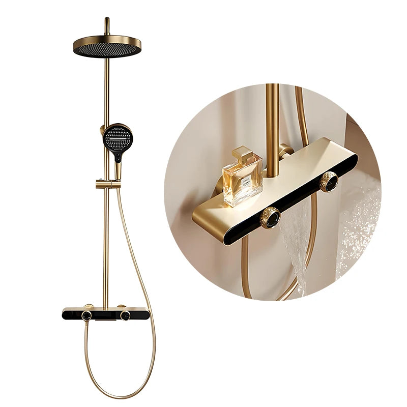Vgx Gold Shower System Bathroom Shower Faucet 3-Way