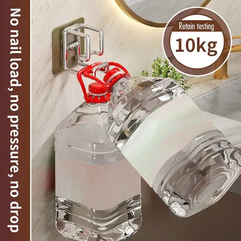 1/2pcs Stainless Steel Washbasin Hook Punch-Free Bathroom Rack