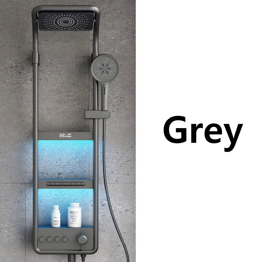 Modern High End Bathroom Shower Faucet Rainfall Waterfall