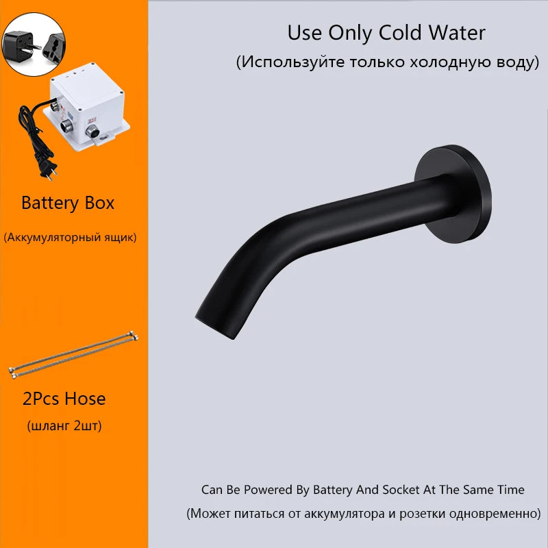 Oxg Wall Mount Sensor Basin Faucet Bathroom Faucet