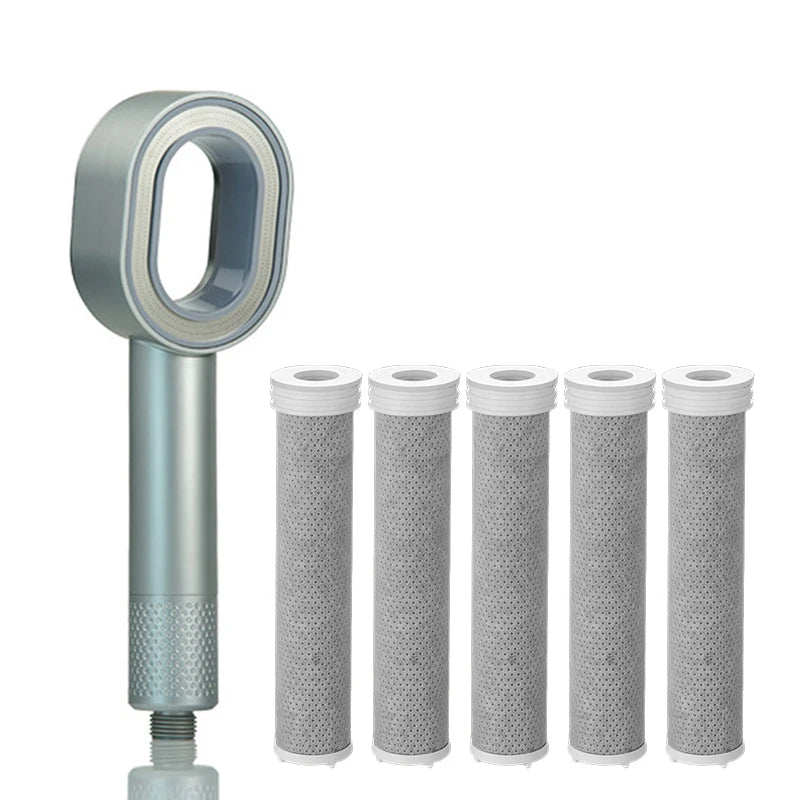 Filter Shower Head Beauty High Pressure Black Hand
