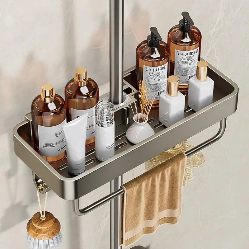 Bathroom Shelf Shampoo Soap Holder Shower Tray Toilet