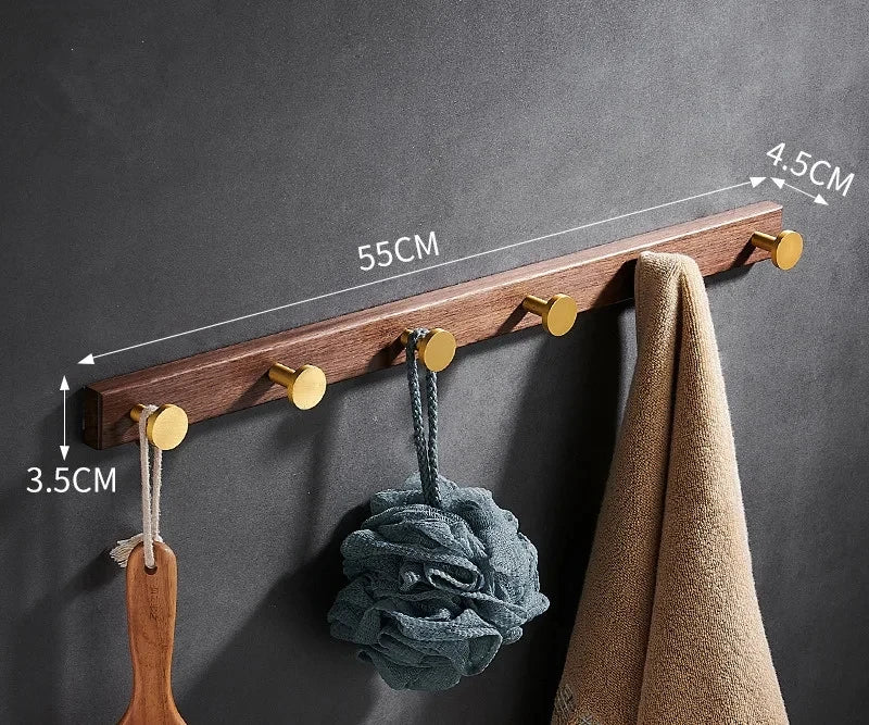 Tuqiu Robe Hook Clothes Hook Towel Hanger Wood