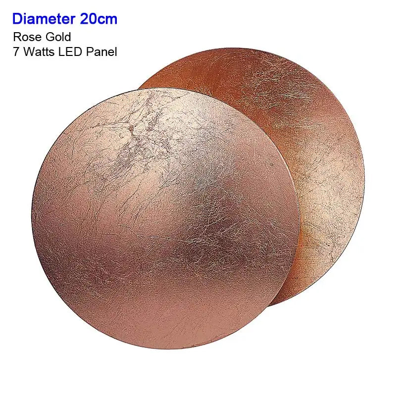 Modern Texture Designer Round Wall Lamp Rotatable Black