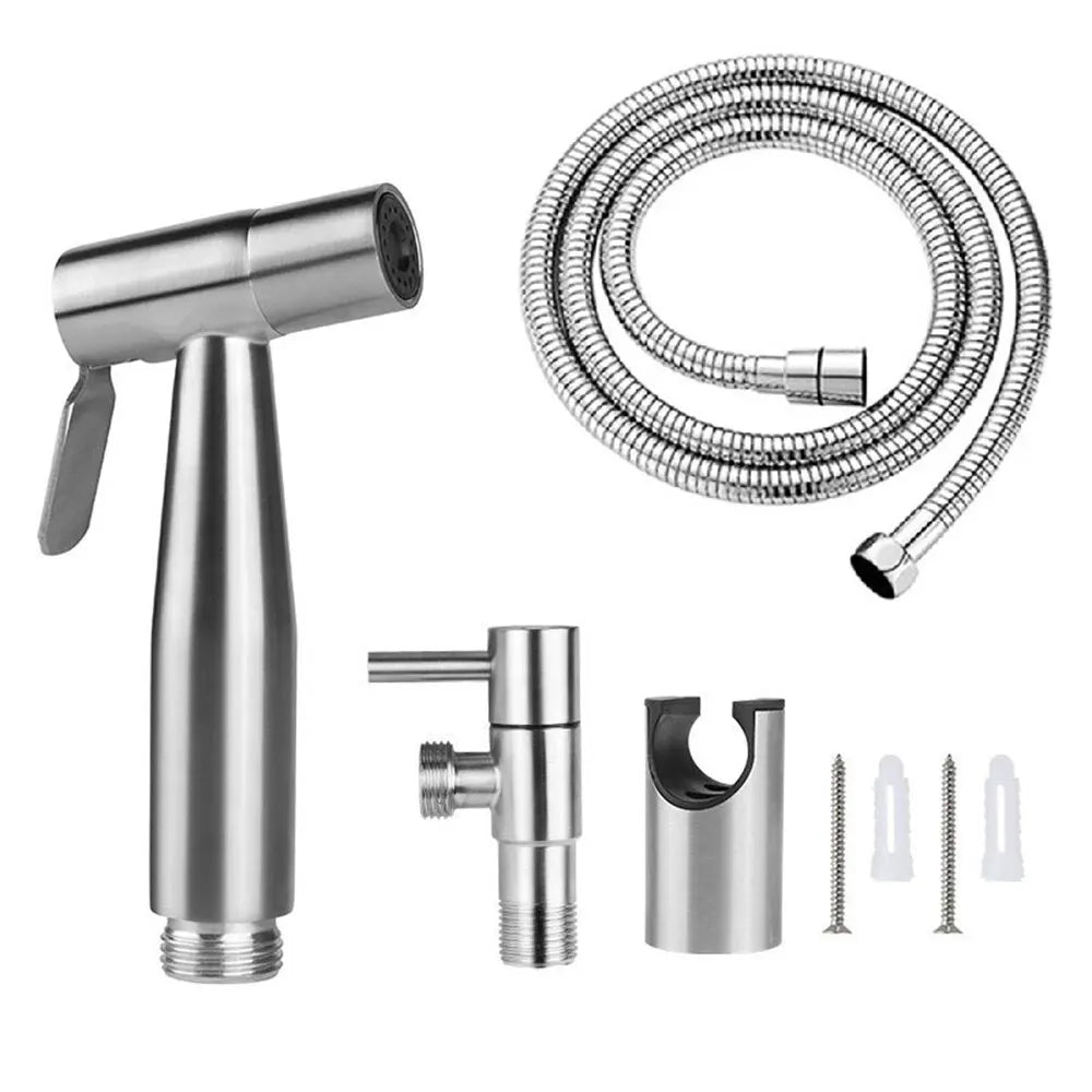 4pc/Set Bidet Toilet Sprayer Bidet Shower Faucet Stainless
