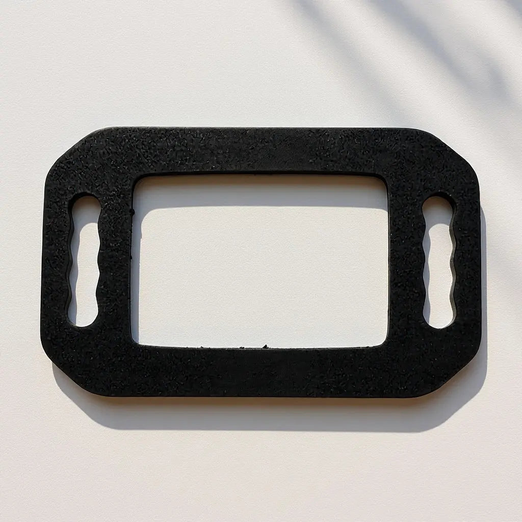 Handheld Barber Mirror Rectangle Shape Foam Back Wall