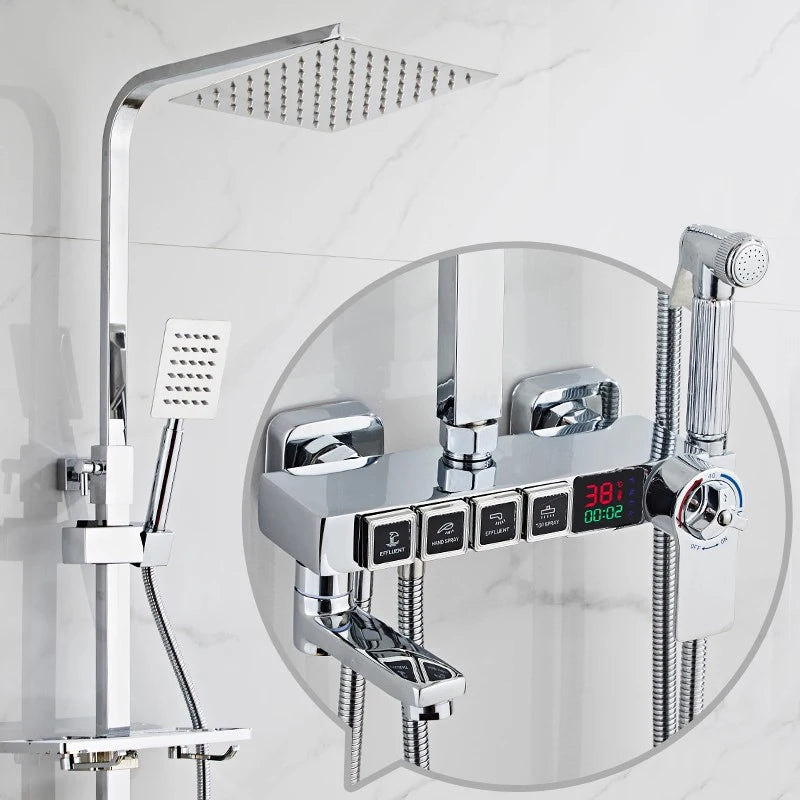 Digital Bathroom Shower Quality Brass Cold Bathroom Mixer