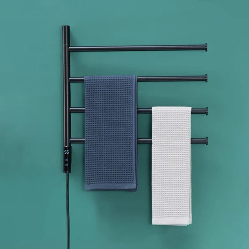 Bathroom Rose Gold Towel Warmer Touch Control Timing