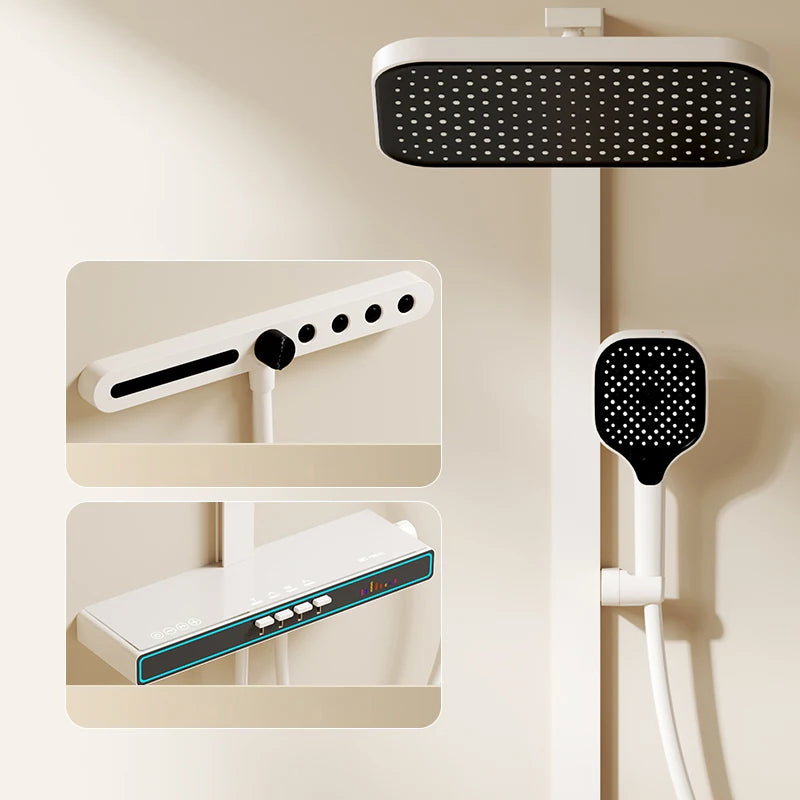 Chrome Piano Digital Bathroom Shower Cold Digital Bathroom