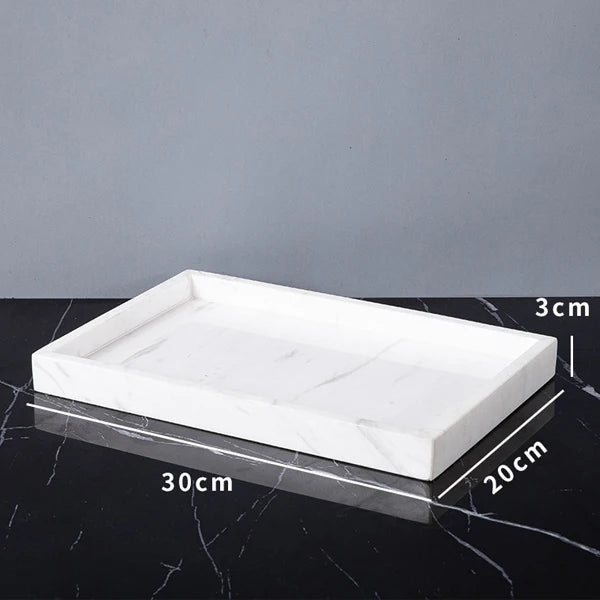 Volakos White Natural Marble Bathroom Minimalism Soap Dispenser