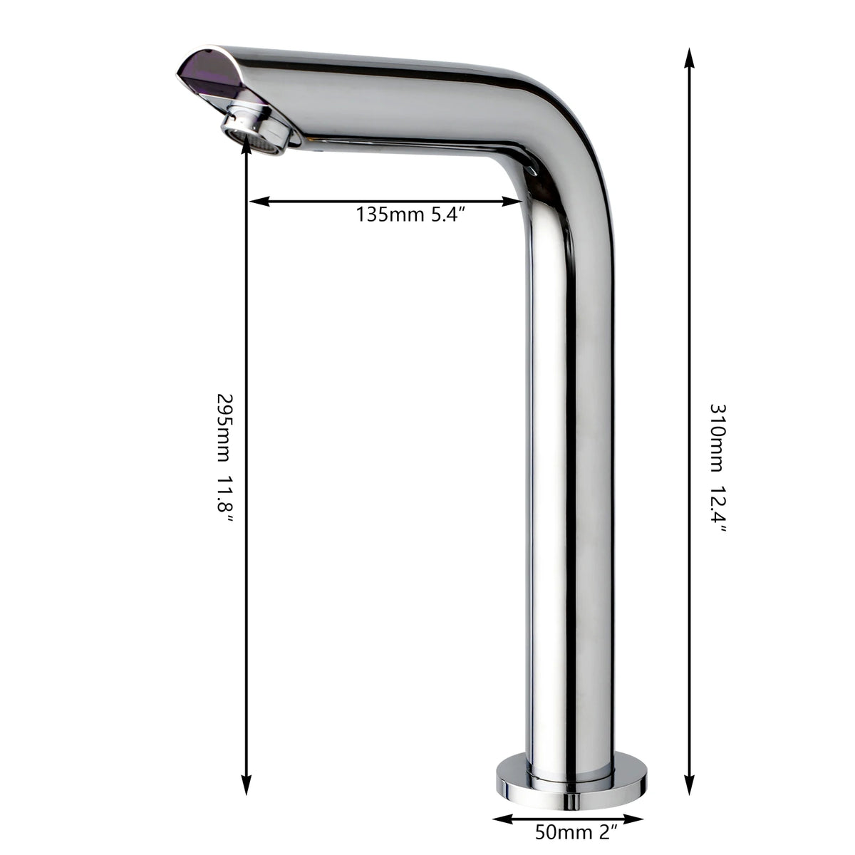 Kemaidi Matte Black Touchless Sensor Bathroom Sink Faucet