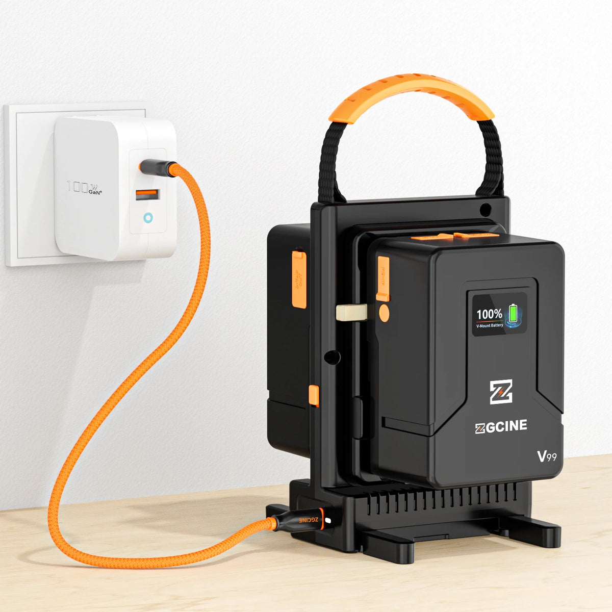 Zgcine 100w V-Lock Battery Charger V-Mount Charger Dual