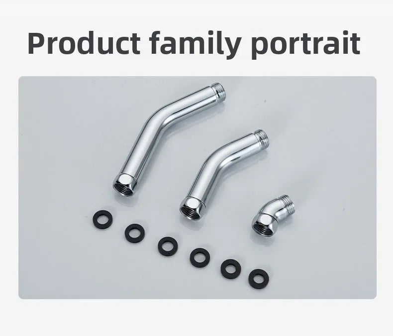 Shower Head Extension Arm Adjustable Angle Rotatable Connector
