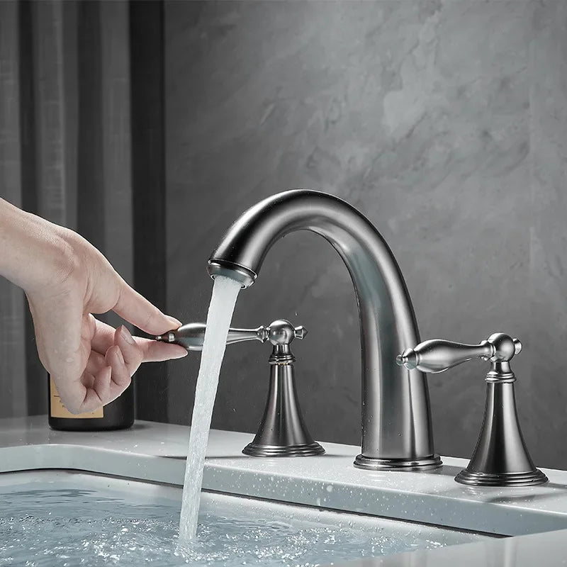 Basin Faucet Holes Dual Control Bathroom Sink Faucet