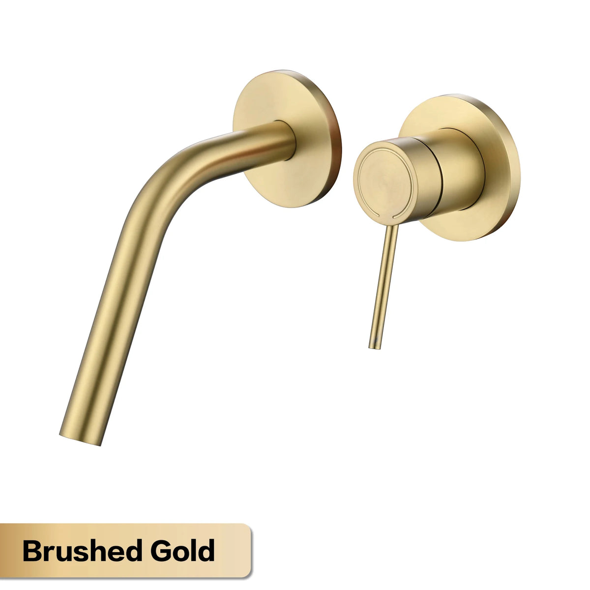 Luxury Brass Wall Mounted Bathroom Faucet Embedded Design