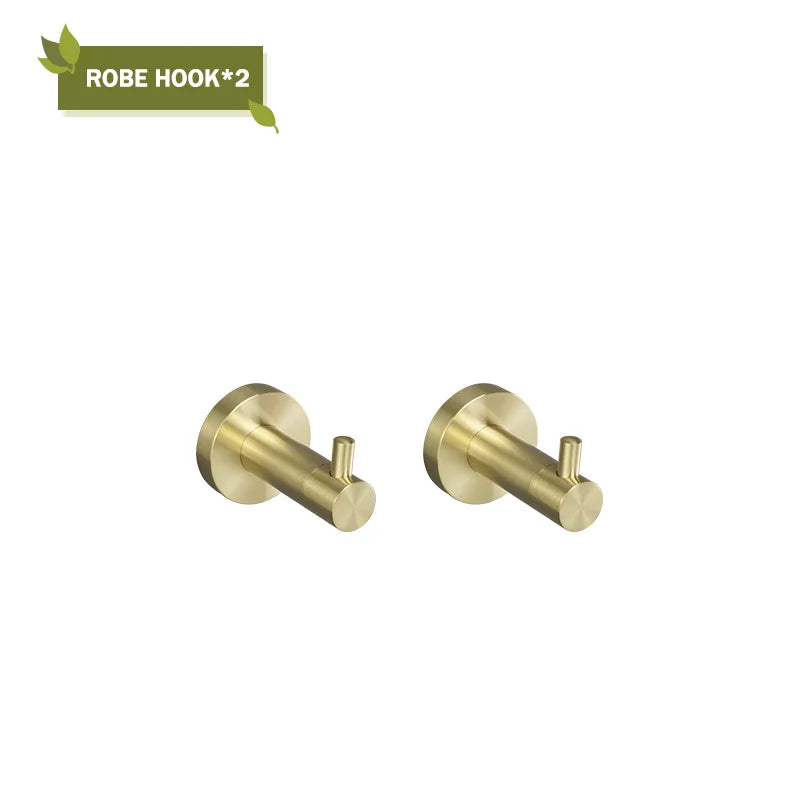 Brushed Gold Wall Mount Shelf Toilet Bath Hardware