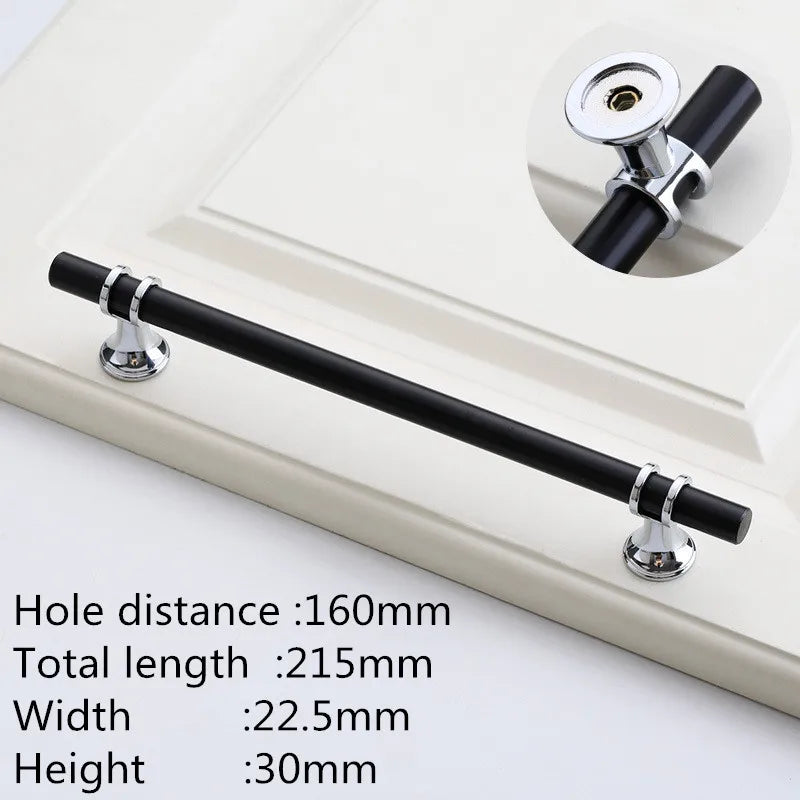 Kk&Fing Cabinet Wardrobe Door Golden Handles Lengthen Light