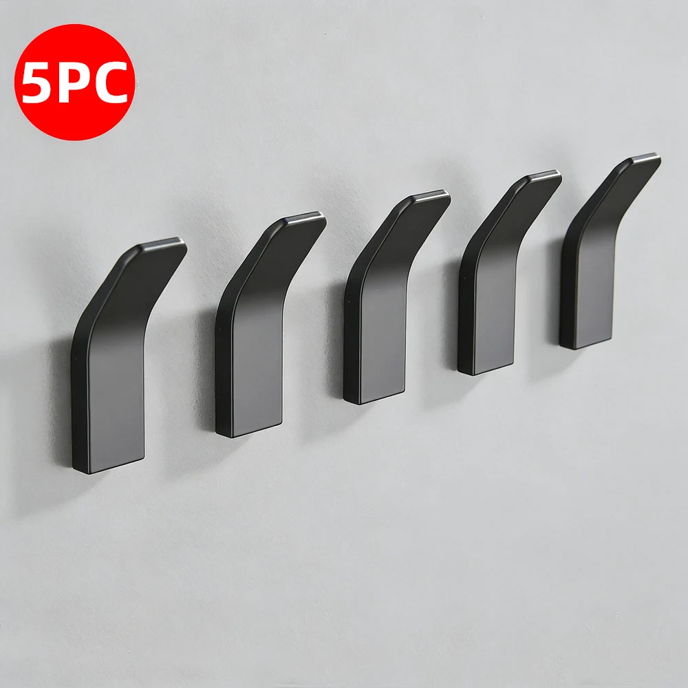 Black Matte Wall Hook Hanging Coat Rack Clothes
