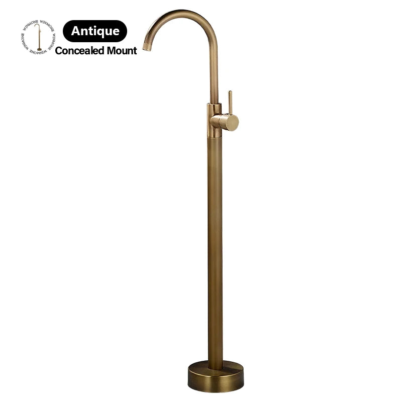 Luxury Bathtub Faucet Cold Mixing Rust Prevention Easy