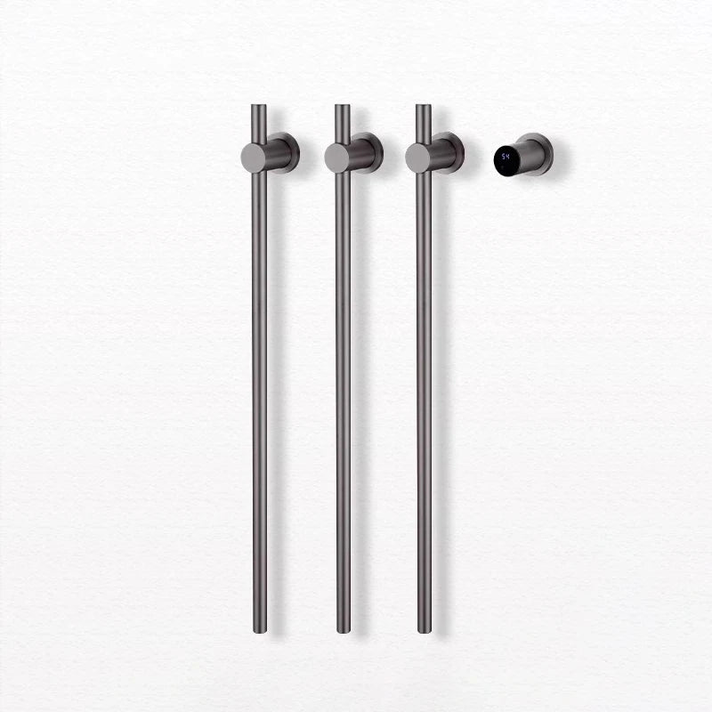 Bathroom Brushed Gold Electric Bath Towel Rack Smart