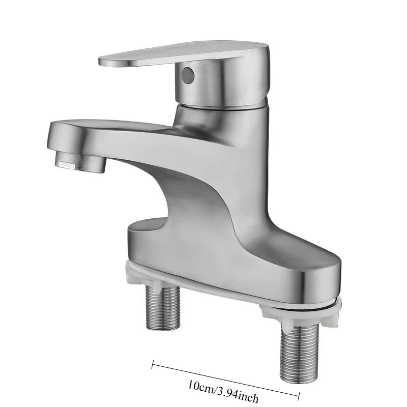 Washbasin Sink Faucet Deck Mounted 304 Stainless Steel