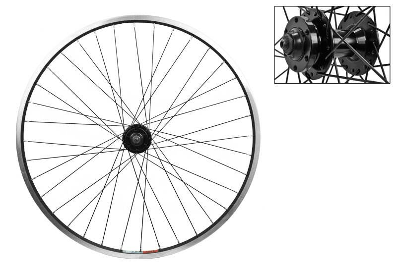 WM Wheel Front 26x1.5 559x19 Aly Bk Msw 36 Aly 6b Qr Bk 14gbk 1