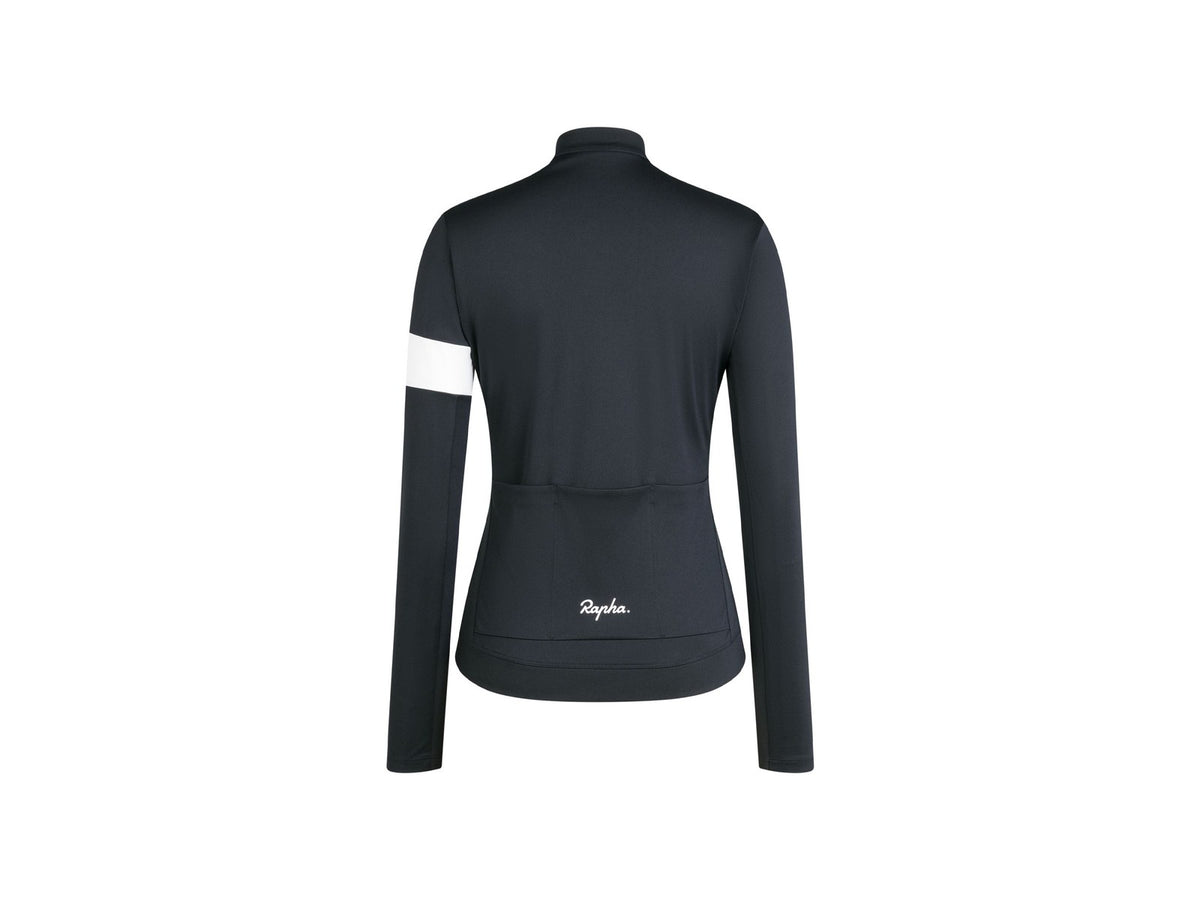 Rapha Women's Core Thermal Long Sleeve Cycling Jersey S Black 2