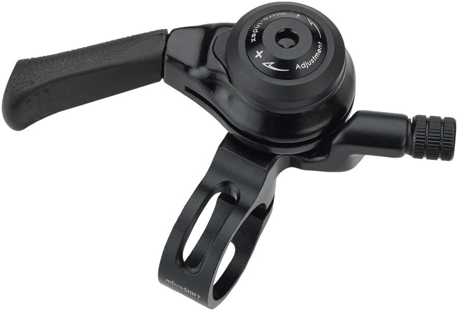 microSHIFT Left Thumb Shifter - MTB Double/Triple Friction Black 1