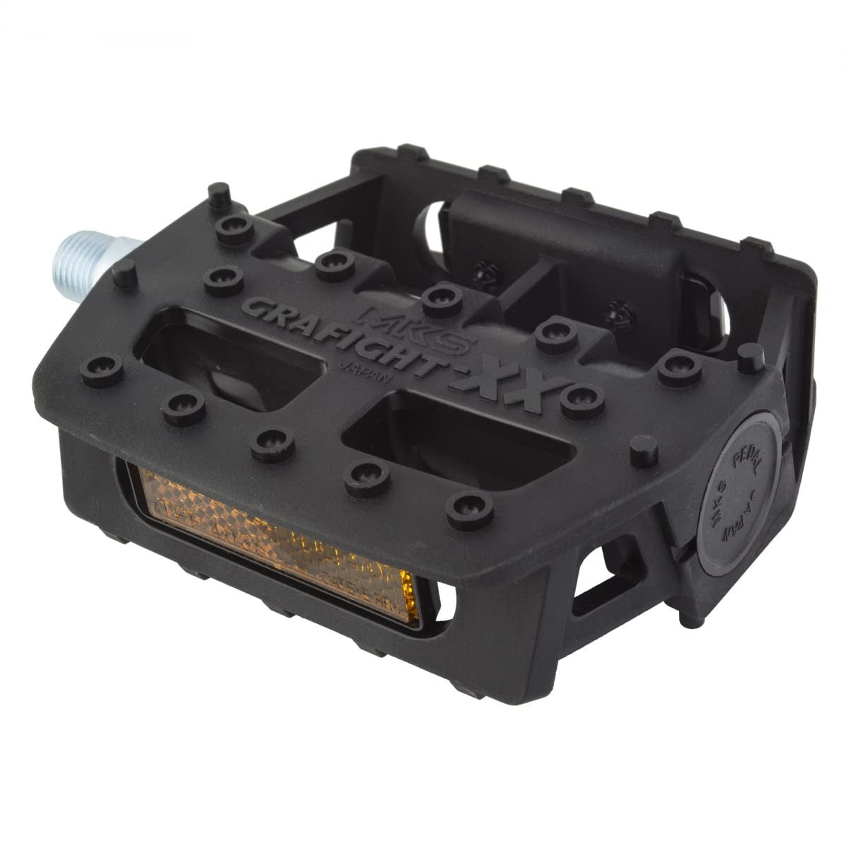 MKS Grafight-XX Platform Pedals, 9/16", Black 1