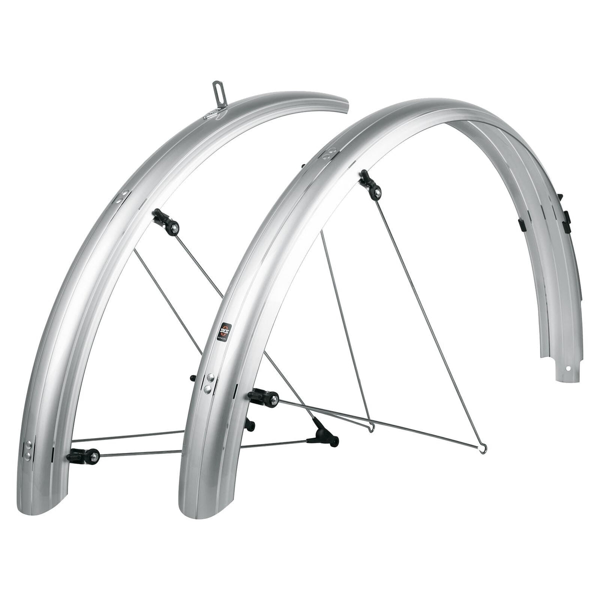 SKS B65 Bluemels Full Coverage Fender Set - 65mm 27.5/29/700 x 2.25 Silver 1