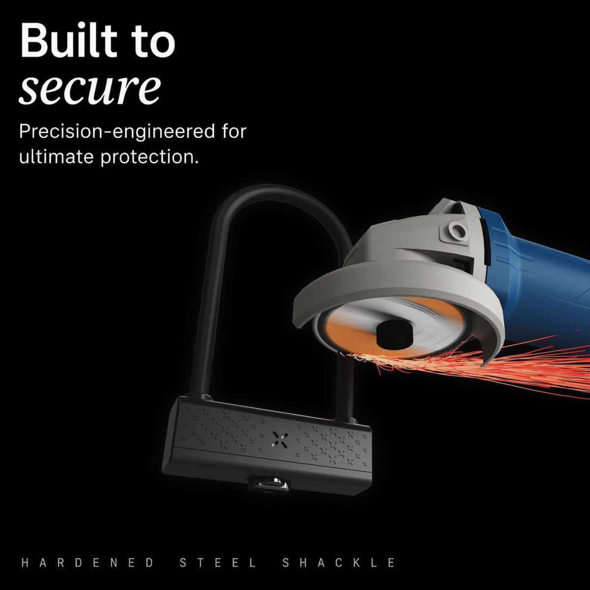 Black X Titan RockSolid Smart Shackle Lock, Bicycle, Motorcycle, Scooter or Bike 8