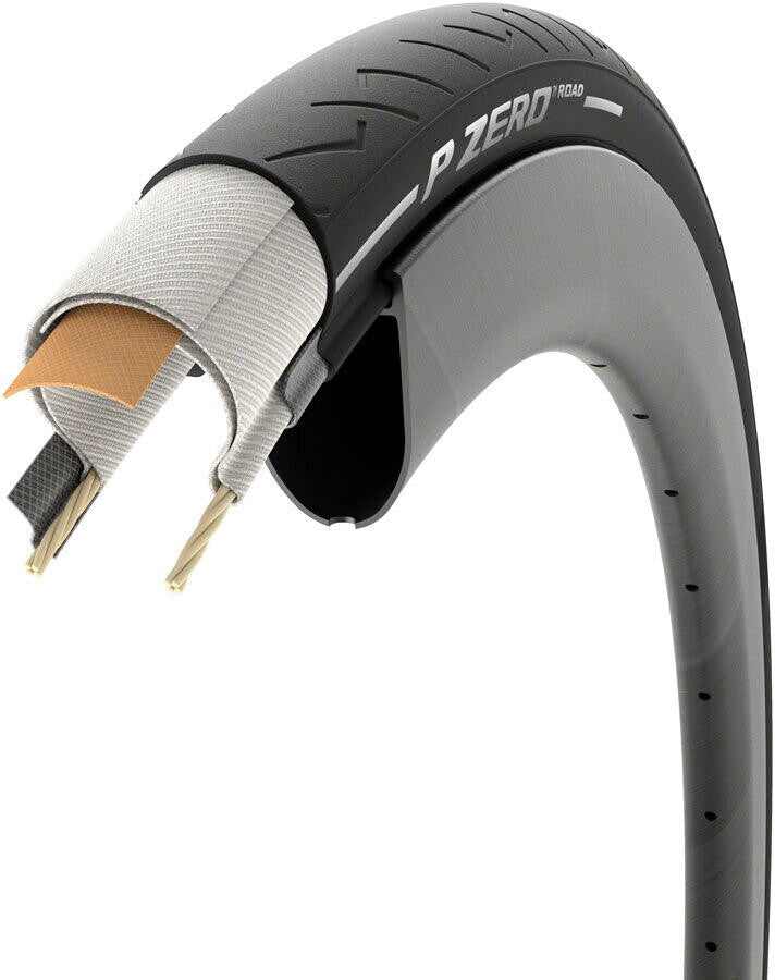 PAIR of Pirelli P ZERO SmartEVO Road Tires 700x28C Folding Clincher Black 2-Pack 2