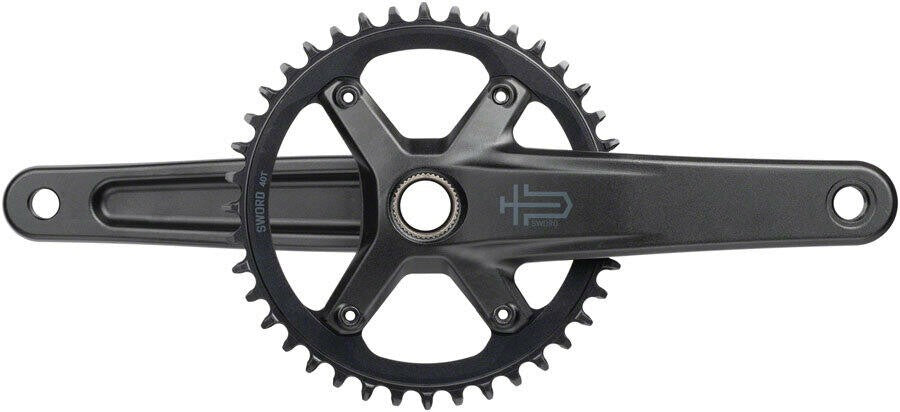 microSHIFT Sword 1x Crankset - 172.5mm 10-Speed 40t 110 Asym BCD 24mm Spindle 1