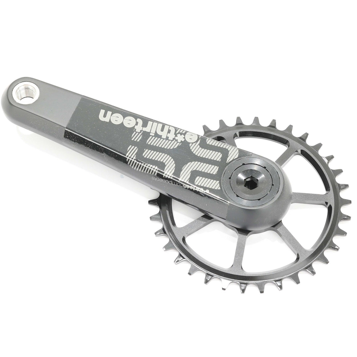 e*thirteen TRS Race Carbon MTB Crankset, 175mm, 34T, Boost, Gen 4, 52mm Chainlin 6